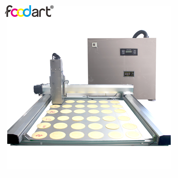 Single-pass Industrial Flatbed Food Printer