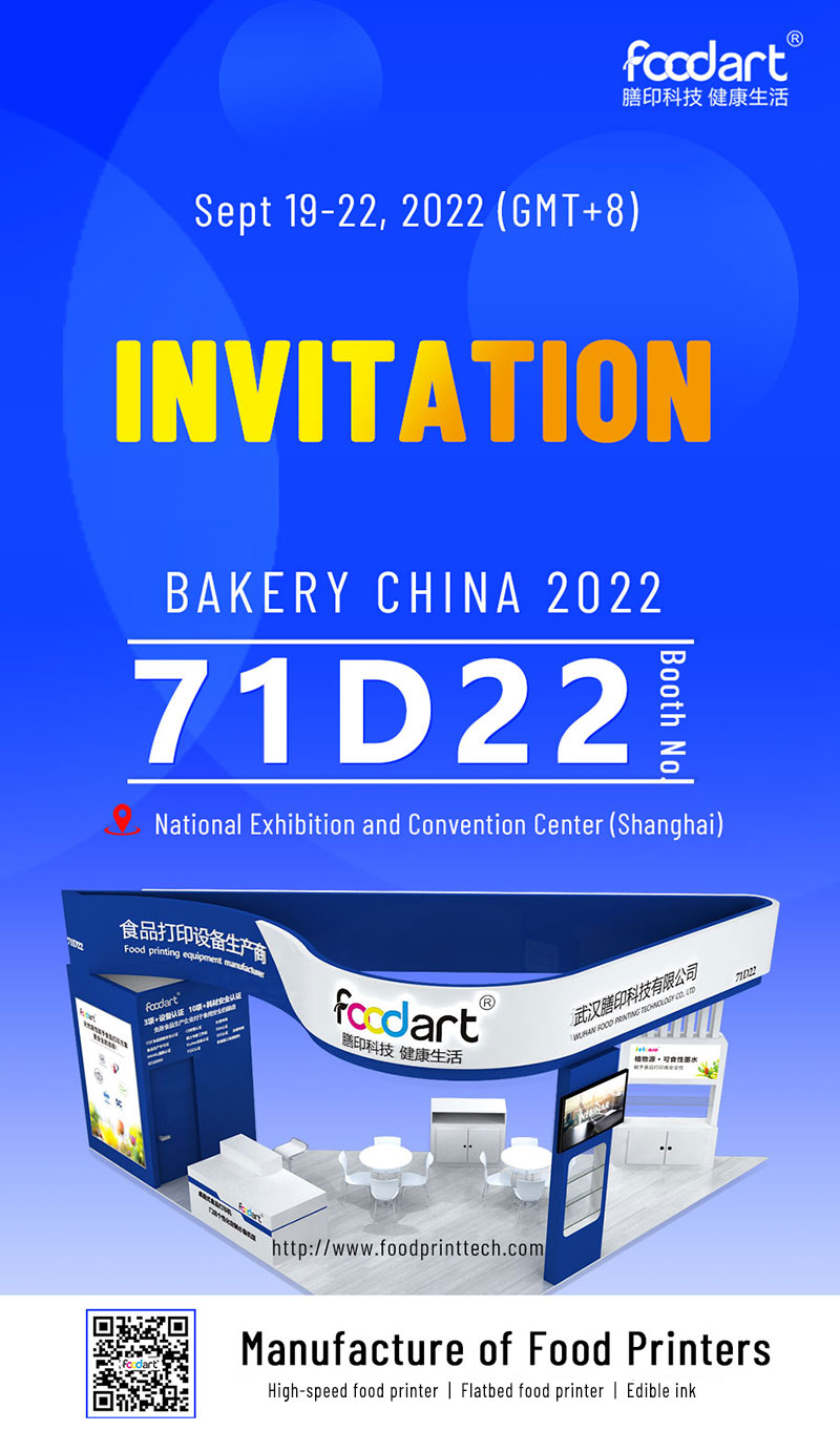 Warmly welcome to Foodprinttech Foodarts booth in bakery-china-2022